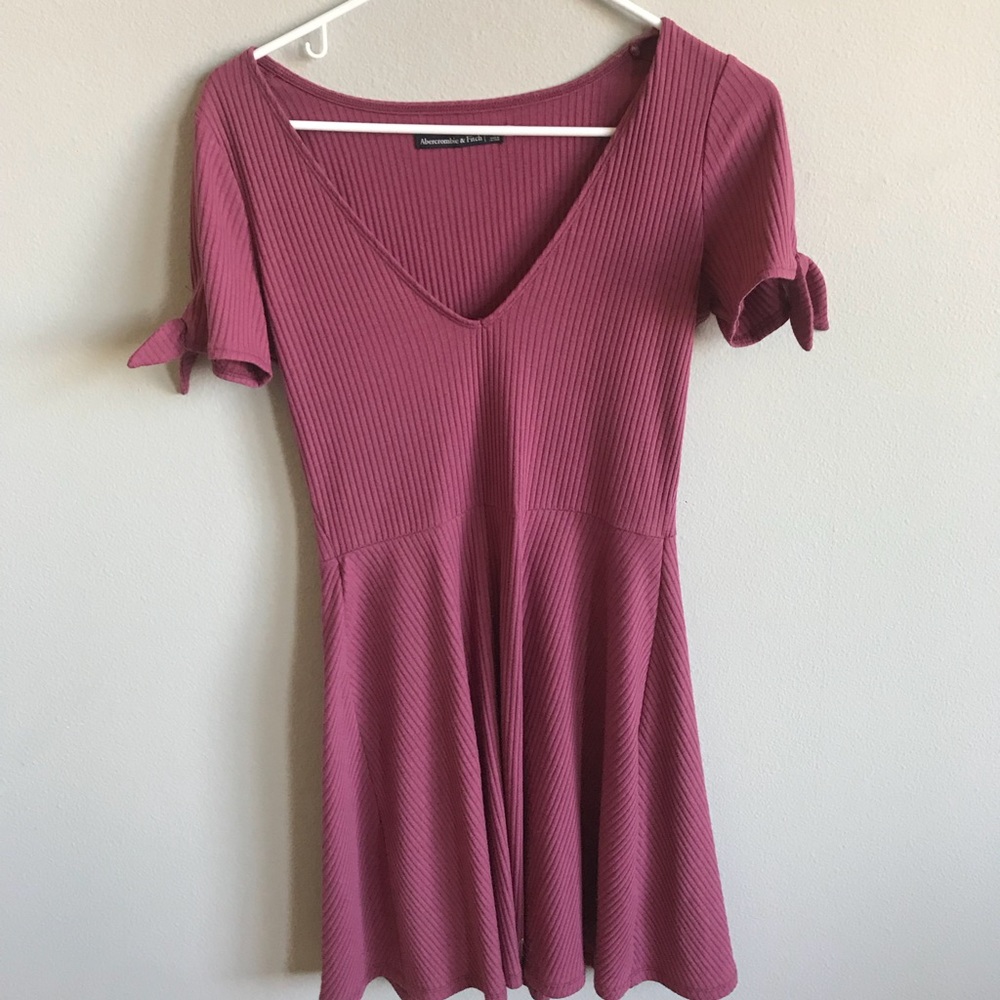 Rose pink mini dress